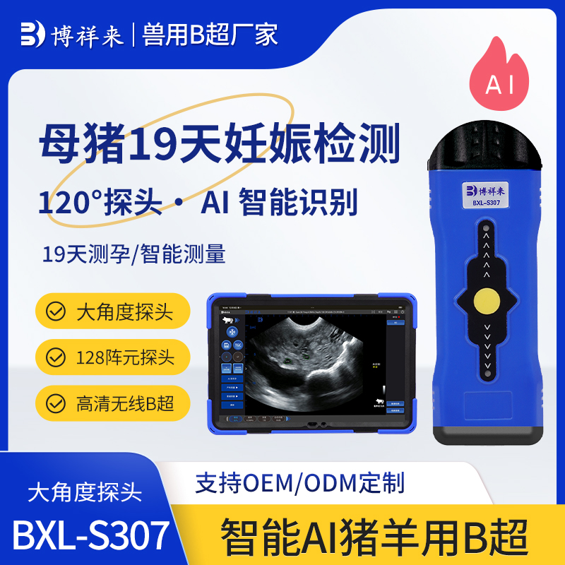 BXL-S307 智能AI猪用B超机19天测孕
